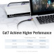 Vention Кабел LAN SSTP Cat.7 Patch Cable - 5M Black 10Gbps - ICDBJ