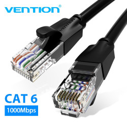 Vention Кабел LAN UTP Cat.6 Patch Cable - 5M Black - IBEBJ Vention Кабел LAN UTP Cat.6 Patch Cable - 5M Black - IBEBJ