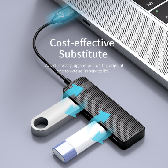 Orico хъб USB2.0 HUB 4 port Black - FL02-BK Orico хъб USB2.0 HUB 4 port Black - FL02-BK