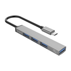 Orico хъб USB3.0/2.0 HUB 4 port - Type-C input - AH-13-GY Orico хъб USB3.0/2.0 HUB 4 port - Type-C input - AH-13-GY