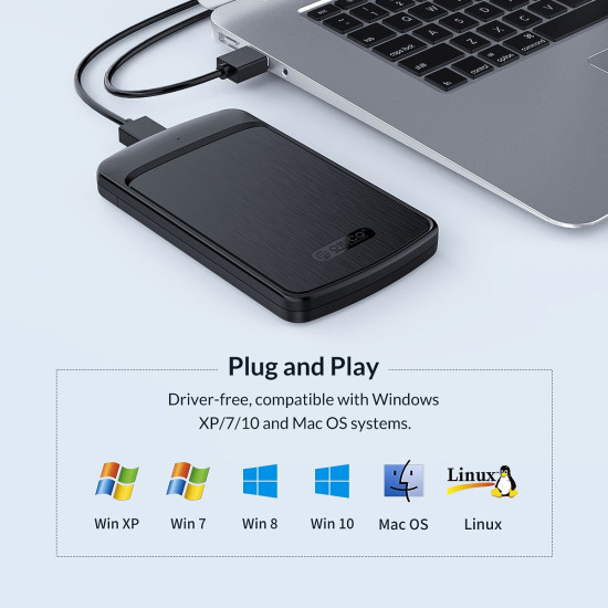 Orico кутия за диск Storage - Case - 2.5 inch USB3.0 - 2020U3-BK Orico кутия за диск Storage - Case - 2.5 inch USB3.0 - 2020U3-BK
