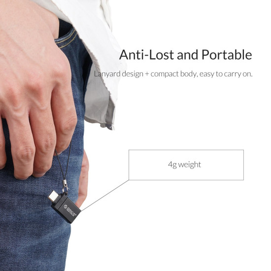 Orico Адаптер Adapter OTG USB3.0 AF to Type-C - CBT-UT01-BK Orico Адаптер Adapter OTG USB3.0 AF to Type-C - CBT-UT01-BK