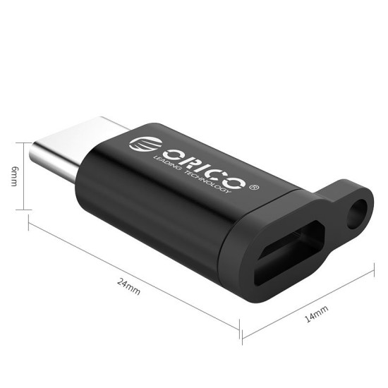 Orico преходник Adapter OTG - USB Micro B to Type-C - CBT-MT01-SV Orico преходник Adapter OTG - USB Micro B to Type-C - CBT-MT01-SV