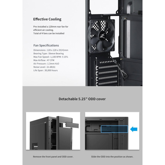 Zalman кутия за компютър Case ATX - T8 - RGB Zalman кутия за компютър Case ATX - T8 - RGB