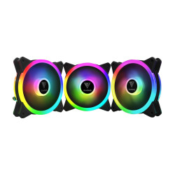 Gamdias Комплект вентилатори Fan Pack 3x120mm addressable RGB 5V 3 pin - AEOLUS M2-1203 LITE Gamdias Комплект вентилатори Fan Pack 3x120mm addressable RGB 5V 3 pin - AEOLUS M2-1203 LITE