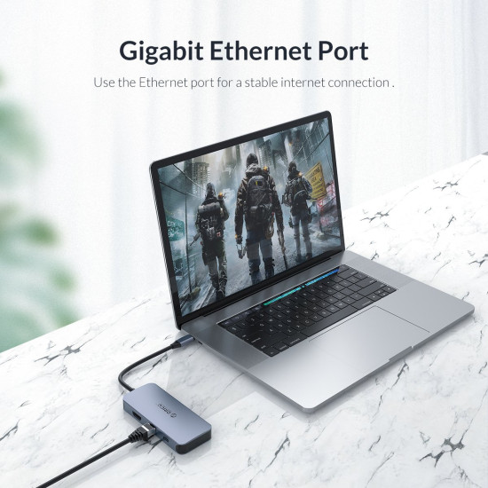 Orico докинг станция Docking Station Type-C Power Distribution 3.0 100W - LAN, HDMI, Type-C x 1, USB3.0 x 3 - MC-U602P Orico докинг станция Docking Station Type-C Power Distribution 3.0 100W - LAN, HDMI, Type-C x 1, USB3.0 x 3 - MC-U602P