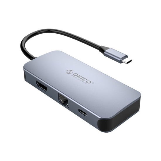 Orico докинг станция Docking Station Type-C Power Distribution 3.0 100W - LAN, HDMI, Type-C x 1, USB3.0 x 3 - MC-U602P Orico докинг станция Docking Station Type-C Power Distribution 3.0 100W - LAN, HDMI, Type-C x 1, USB3.0 x 3 - MC-U602P