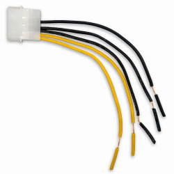Makki кабел Cable Male Molex -> wires 2x12V 3xGround Makki кабел Cable Male Molex -> wires 2x12V 3xGround