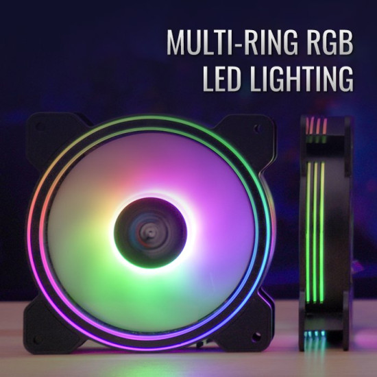 AeroCool комплект вентилатори Fan Pack 3-in-1 3x120mm - Saturn 12F ARGB Pro - Addressable RGB with Hub, Remote - ACF3-ST10247.01 AeroCool комплект вентилатори Fan Pack 3-in-1 3x120mm - Saturn 12F ARGB Pro - Addressable RGB with Hub, Remote - ACF3-ST10247.01
