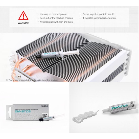 Zalman термо-паста Thermal compound STC8 - 8.3W/mK 1.5g - ZM-STC8 Zalman термо-паста Thermal compound STC8 - 8.3W/mK 1.5g - ZM-STC8