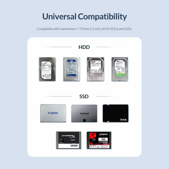 Orico кутия за диск Storage - Case - 2.5 inch USB3.0 - 2521U3-BK-EP Orico кутия за диск Storage - Case - 2.5 inch USB3.0 - 2521U3-BK-EP