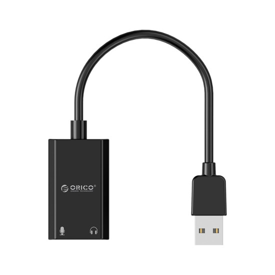 Orico външна звукова карта USB Sound card - Headphones, Mic, Black - SKT2-BK Orico външна звукова карта USB Sound card - Headphones, Mic, Black - SKT2-BK