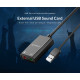 Orico външна звукова карта USB Sound card - Headphones, Mic, Black - SKT2-BK Orico външна звукова карта USB Sound card - Headphones, Mic, Black - SKT2-BK