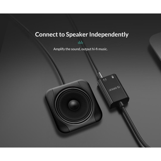 Orico външна звукова карта USB Sound card - Headphones, Mic, Black - SKT2-BK Orico външна звукова карта USB Sound card - Headphones, Mic, Black - SKT2-BK