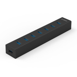 Orico хъб USB3.0 HUB 7 port Black - H7013-U3-AD Orico хъб USB3.0 HUB 7 port Black - H7013-U3-AD
