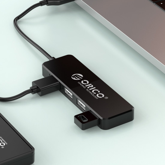 Orico хъб USB2.0 HUB 4 port Black - FL01-BK Orico хъб USB2.0 HUB 4 port Black - FL01-BK