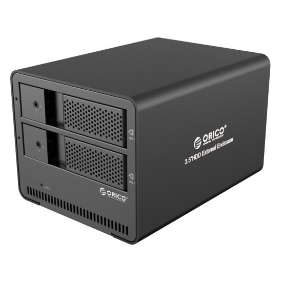 Orico външна кутия за два диска Storage - Case - Dual Bay 3.5
