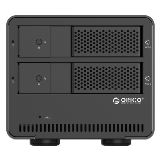Orico външна кутия за два диска Storage - Case - Dual Bay 3.5