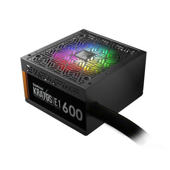 Gamdias Захранване PSU 600W Addressable RGB - KRATOS E1-600 Gamdias Захранване PSU 600W Addressable RGB - KRATOS E1-600