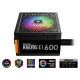 Gamdias Захранване PSU 600W Addressable RGB - KRATOS E1-600 Gamdias Захранване PSU 600W Addressable RGB - KRATOS E1-600