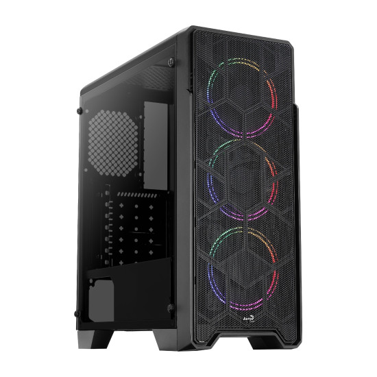 AeroCool кутия Case ATX - Ore Saturn - 3 Fans, RGB, Tempered Glass - ACCM-PV21033.11 AeroCool кутия Case ATX - Ore Saturn - 3 Fans, RGB, Tempered Glass - ACCM-PV21033.11
