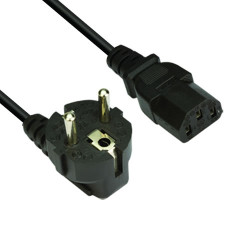VCom Захранващ кабел Power Cord Computer schuko 220V - CE021-3m-0.75mm2 VCom Захранващ кабел Power Cord Computer schuko 220V - CE021-3m-0.75mm2