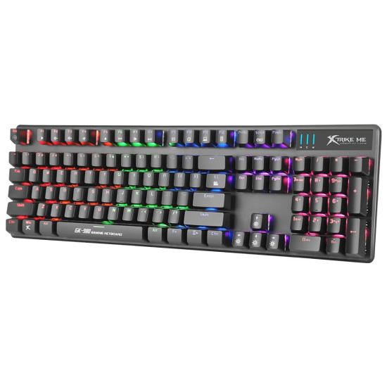 Xtrike ME механична клавиатура Gaming Keyboard Mechanical 104 keys GK-980 - Blue switches, Rainbow backlight