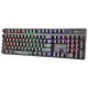 Xtrike ME механична клавиатура Gaming Keyboard Mechanical 104 keys GK-980 - Blue switches, Rainbow backlight