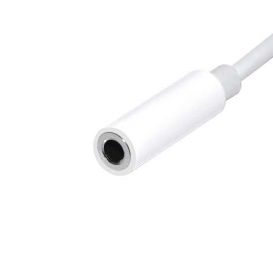 Makki преходник Adapter Type-C M to 3.5mm audio jack 4P F, White - MAKKI-CBL-C-AUDIO-WH Makki преходник Adapter Type-C M to 3.5mm audio jack 4P F, White - MAKKI-CBL-C-AUDIO-WH