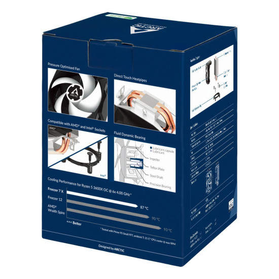 Arctic Охлаждане Freezer 7X - LGA1700/1200/AM4 Arctic Охлаждане Freezer 7X - LGA1700/1200/AM4