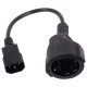 VCom захранващ кабел Cable Power Ext IEC 320 C14 / SCHUKO F 0.2m 16A Black - CE002-CU1.5mm-0.2m VCom захранващ кабел Cable Power Ext IEC 320 C14 / SCHUKO F 0.2m 16A Black - CE002-CU1.5mm-0.2m