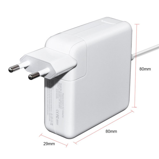 Makki зарядно за лаптоп заместител Laptop Adapter Apple - 18.5V 4.6A 85W L tip G1 MagSafe - MAKKI-NA-AP-32 Makki зарядно за лаптоп заместител Laptop Adapter Apple - 18.5V 4.6A 85W L tip G1 MagSafe - MAKKI-NA-AP-32
