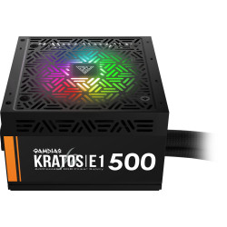 Gamdias Захранване PSU 500W Addressable RGB - KRATOS E1-500 Gamdias Захранване PSU 500W Addressable RGB - KRATOS E1-500