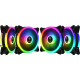Gamdias Комплект вентилатори Fan Pack 4x120mm addressable RGB 5V 3 pin + remote controller - AEOLUS M2-1204 Gamdias Комплект вентилатори Fan Pack 4x120mm addressable RGB 5V 3 pin + remote controller - AEOLUS M2-1204