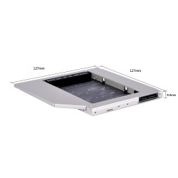 Makki кади Laptop Caddy 9.0mm SATA3 HD9001-SS Makki кади Laptop Caddy 9.0mm SATA3 HD9001-SS