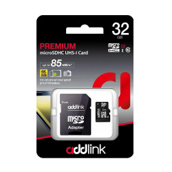 Addlink карта памет microSDXC 32GB UHS-1 Class 10 Adapter - ad32GBMSH310A Addlink карта памет microSDXC 32GB UHS-1 Class 10 Adapter - ad32GBMSH310A