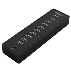 Orico хъб USB 10-port HUB with power adapter -  P10-U2-V1-EU-BK Orico хъб USB 10-port HUB with power adapter -  P10-U2-V1-EU-BK