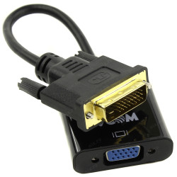 VCom активен преходник Adapter DVI-D 24+1 M -> VGA F Active - CG491-0.15m VCom активен преходник Adapter DVI-D 24+1 M -> VGA F Active - CG491-0.15m