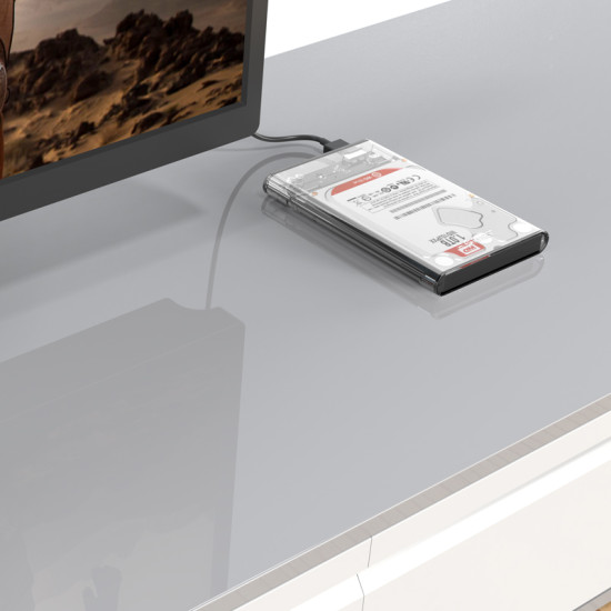 Orico прозрачна външна кутия за диск Storage - Case - 2.5 inch USB 3.0 transparent - 2139U3-CR Orico прозрачна външна кутия за диск Storage - Case - 2.5 inch USB 3.0 transparent - 2139U3-CR