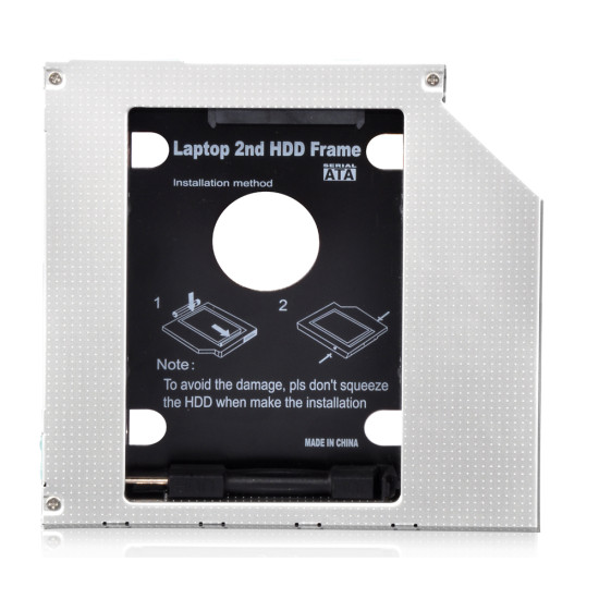 Makki тънко кади за лаптоп Laptop Caddy 9.5mm SATA3 with LED/switch MAKKI-CADDY-95-LS Makki тънко кади за лаптоп Laptop Caddy 9.5mm SATA3 with LED/switch MAKKI-CADDY-95-LS