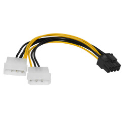 Makki Адаптер Adapter 2xMolex to 8pin PCI-E VGA - MAKKI-CE317-0.15m Makki Адаптер Adapter 2xMolex to 8pin PCI-E VGA - MAKKI-CE317-0.15m