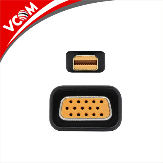 VCom адаптер Adapter Mini DP M / VGA F Gold plated - CA335 VCom адаптер Adapter Mini DP M / VGA F Gold plated - CA335