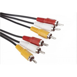 VCom кабел RCA 3x M / RCA 3x M - CV033-3m VCom кабел RCA 3x M / RCA 3x M - CV033-3m