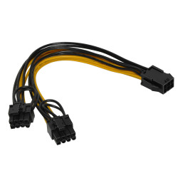 Makki Mining PCI-E Splitter 6pin -> 2x 8pin - MAKKI-CABLE-PCIE6-TO-2x8 Makki Mining PCI-E Splitter 6pin -> 2x 8pin - MAKKI-CABLE-PCIE6-TO-2x8