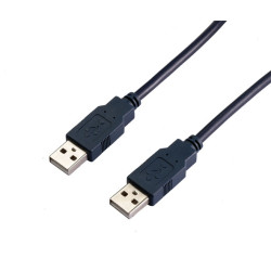 VCom Кабел USB 2.0 AM / AM Black - CU203-B-2m VCom Кабел USB 2.0 AM / AM Black - CU203-B-2m