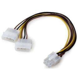 VCom Адаптер Adapter 2xMolex to 6pin PCI-E VGA - CE313-0.15m VCom Адаптер Adapter 2xMolex to 6pin PCI-E VGA - CE313-0.15m