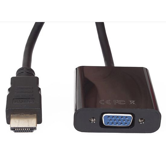 VCom Адаптер Adapter HDMI M to VGA F - CG591-B-0.15m