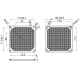 Evercool Филтър Fan Filter Metal Black - 80mm Evercool Филтър Fan Filter Metal Black - 80mm