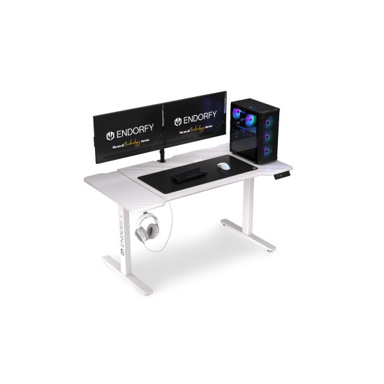 Геймърско бюро ENDORFY - Atlas L Electric - Onyx White