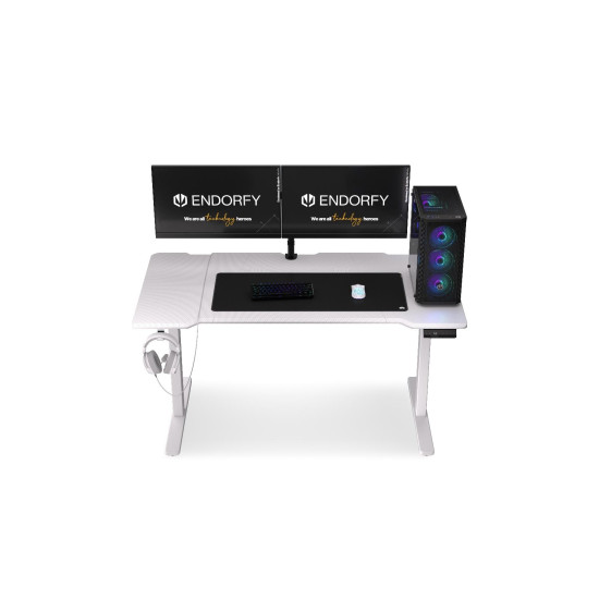 Геймърско бюро ENDORFY - Atlas L Electric - Onyx White